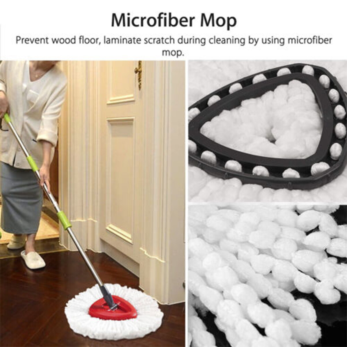 Microfiber Replacement head Easy to install mop Head For O-Cedar Easy to Clean