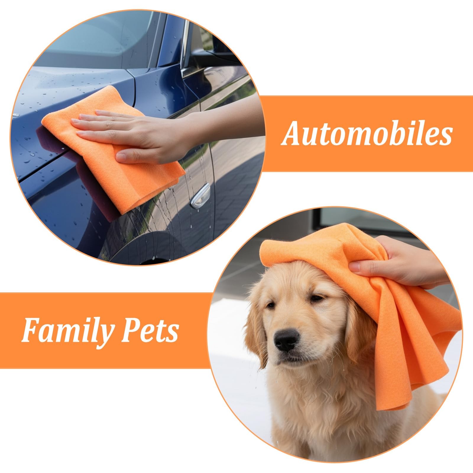 10 Pack Shammy Cloths, 27 X 20 Inch Extra Large Absorbent Cleaning Towels, Re…