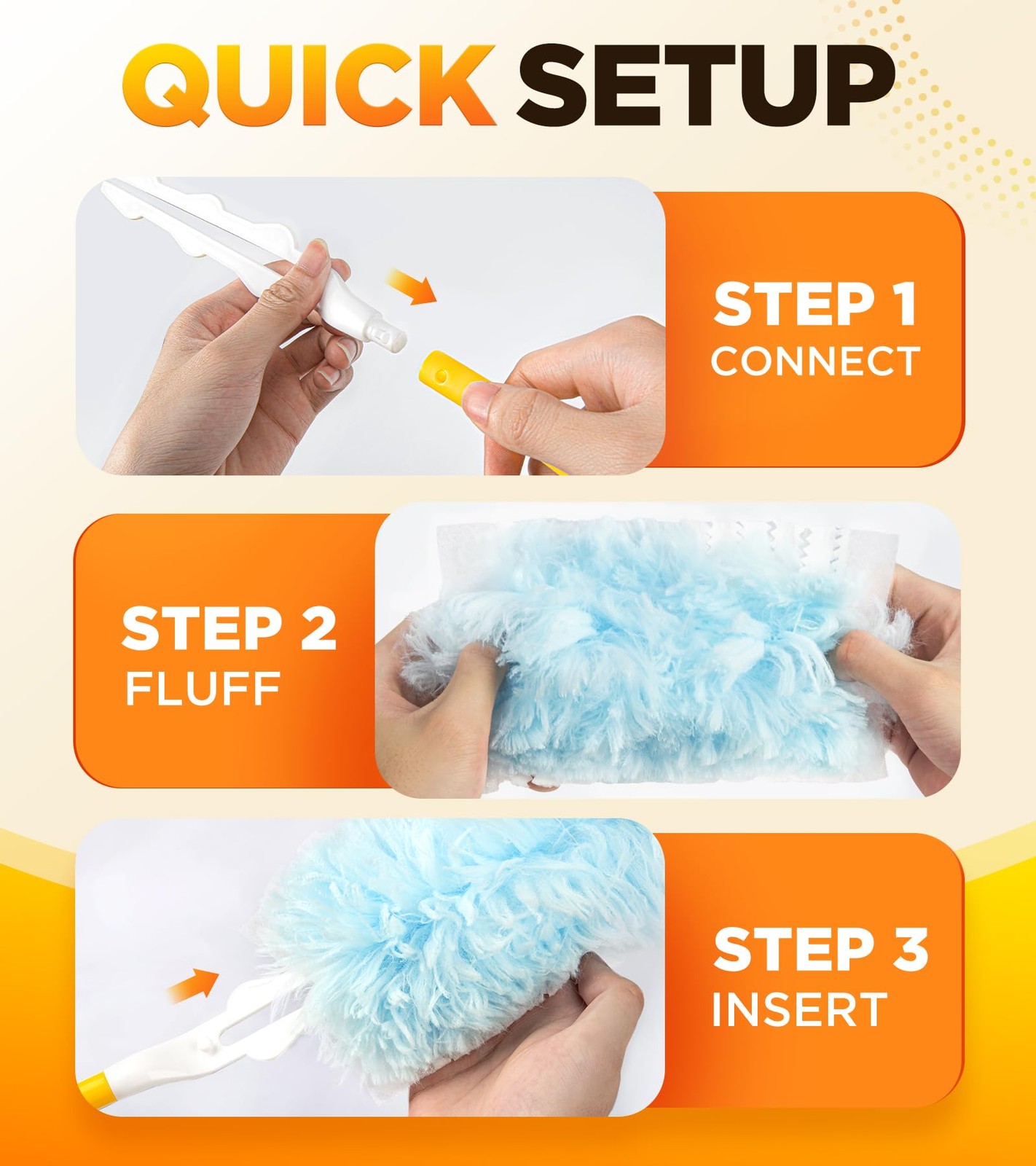 30 Count Duster Refill for Swiffer Duster with 1 Handle, One-Sided Disposable…