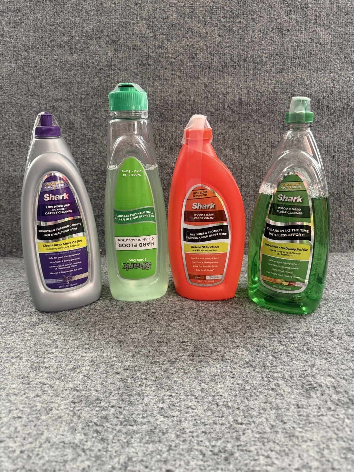 SHARK Cleaning Solutions Wood Carpet Tile Vinyl Stone Polish DISCONTINUED LOT 4