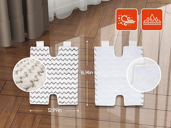 10-in-1 Steam Mop 15s Fast Heat & 270° Flip Head for Hardwood Tile & Sofa