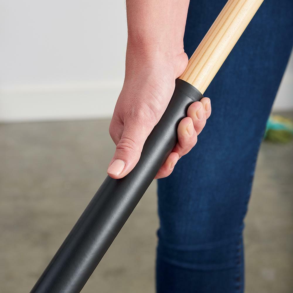Harper Push Broom Smooth-Surface Hardwood/Steel Handle Soft Bristle 24 in. Width