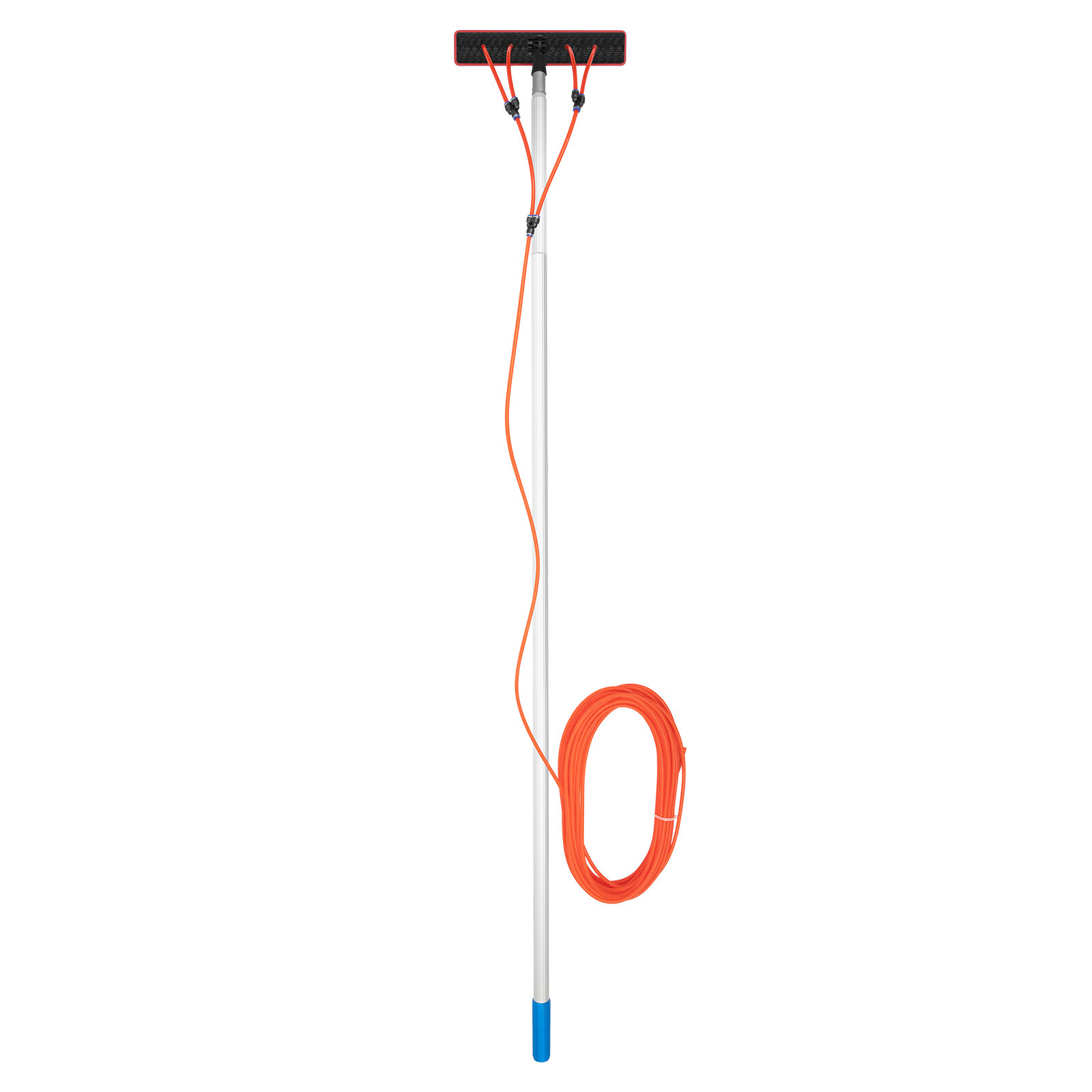 Window Solar Panel Cleaning Extendable Telescopic Pole Water Fed Brush Washer