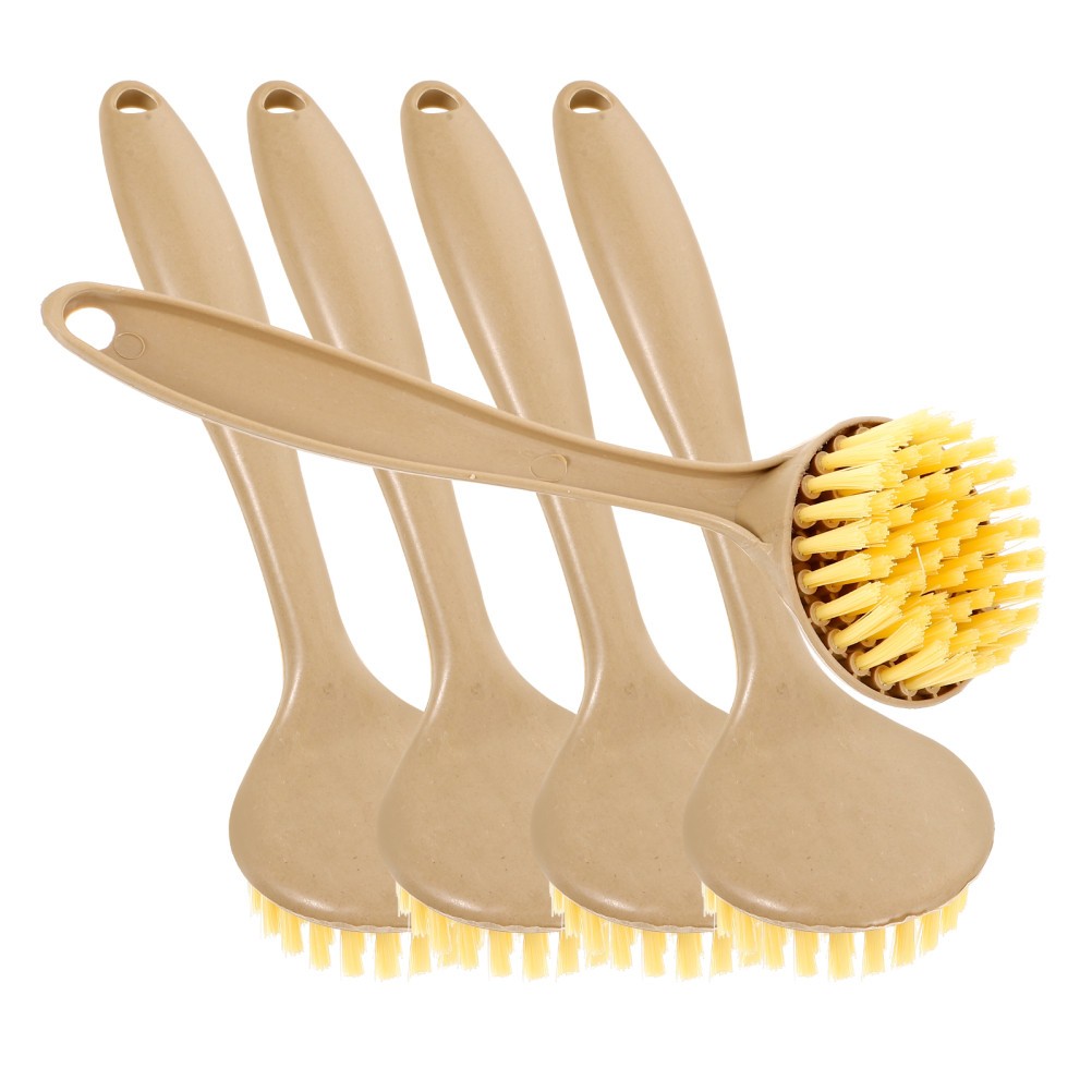 5Pcs Reusable Household Pan Cleaning Brushes Lightweight with Ergonomic Handle
