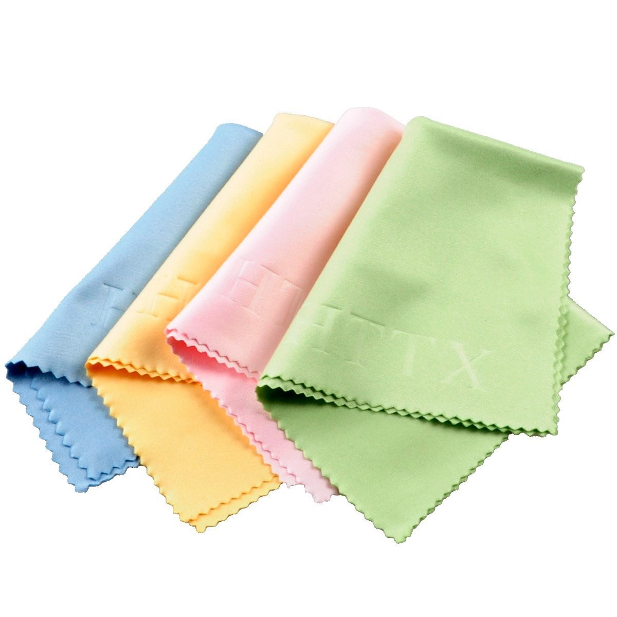 HTTX Microfiber Screen Cleaning Cloths for Cell Phones, Small, Multi-colored