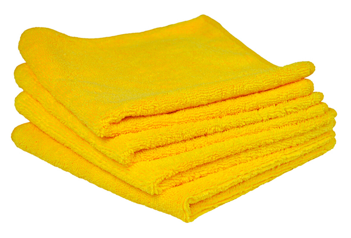 (New) K Signature Ultra Plush Microfiber Towel, Yellow, 16 in x 16 in, Options