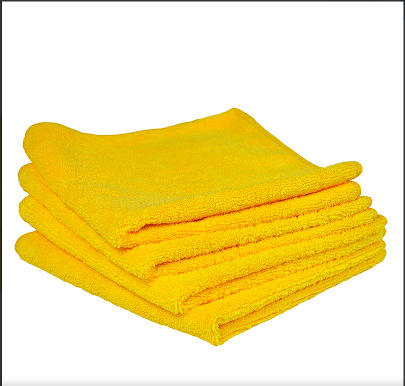 Kirkland Signature 36-Count Yellow Microfiber Towels 16×16 – Lint-Free Cleaning