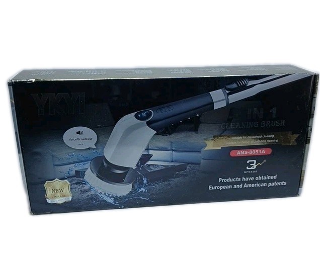 NEW YKYI Electric 8 in 1 Cleaning Brush With Voice Assistant – ANS-8051A 3speed