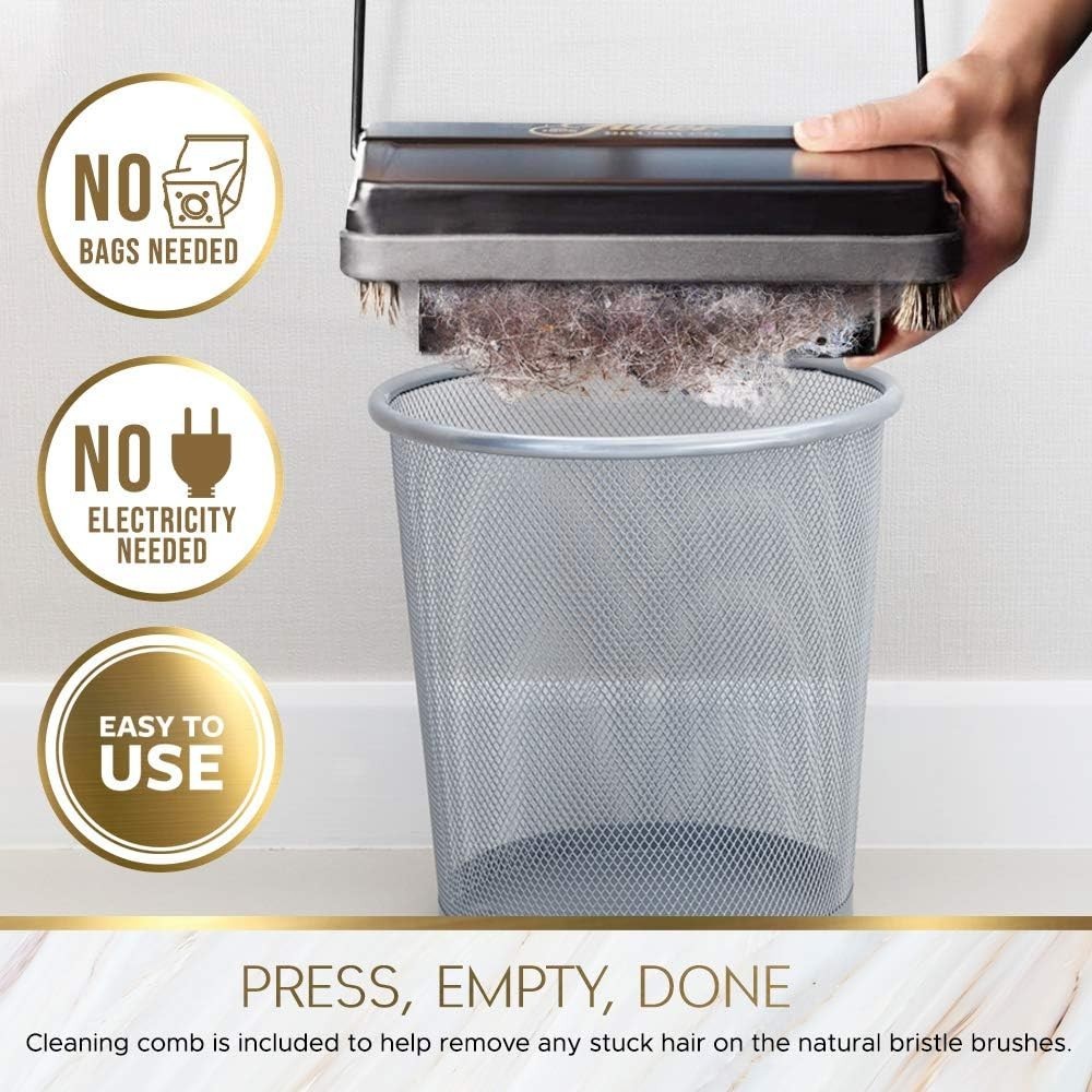 Carpet Floor Sweeper Electric Static Cleaner Hard Soft Surface Compact Lightw…