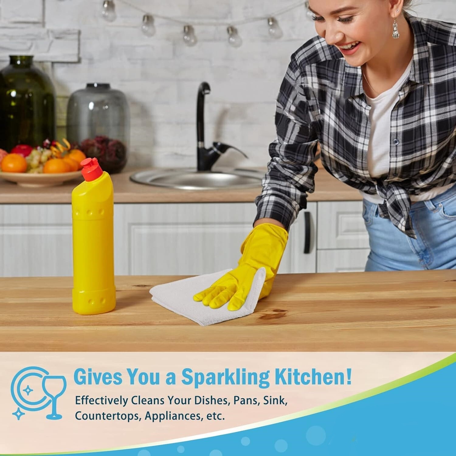 lot Toallas De Limpieza De Microfibra Reutilizables Paños De Cocina Absorbentes