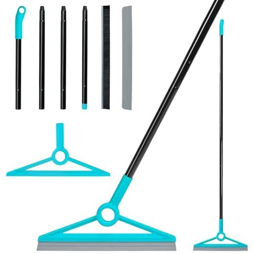 Multifunctional Air Broom for Dust, Hair & Liquids – Removable Rubber Strip Sque