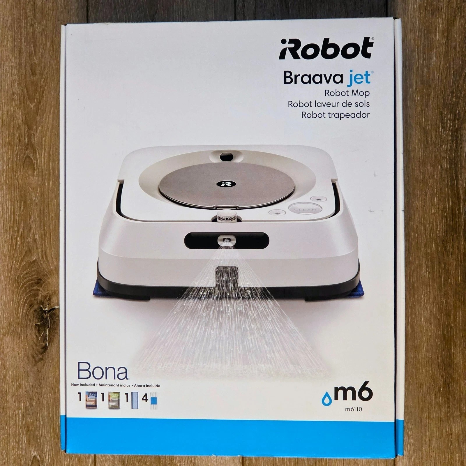 ✨BRAND NEW✨ iRobot Braava Jet M6 M6110 Wi-Fi Connected Robot Mop – White