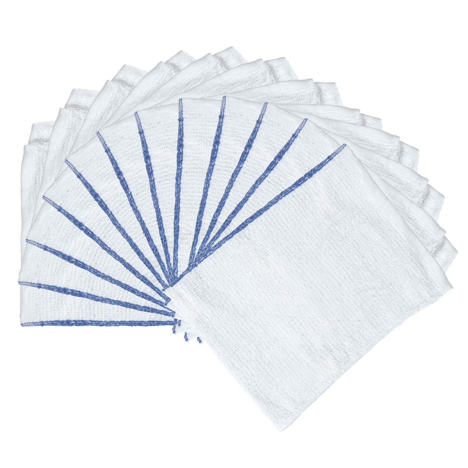 Qwick Wick Bar Mop Terry Towels – 16 x 19 Cotton Kitchen Towels – Packs of 12