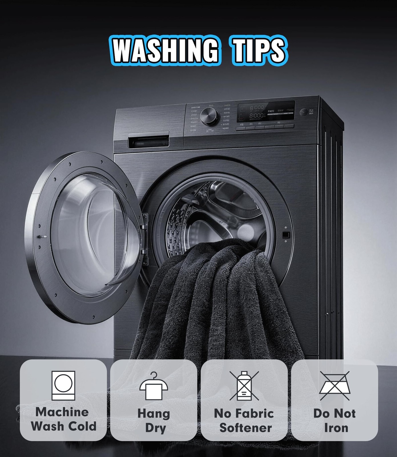 2-Pack Car Drying Towels, 1300 GSM Microfiber Towels for Cars, 36″ x 28″ XL