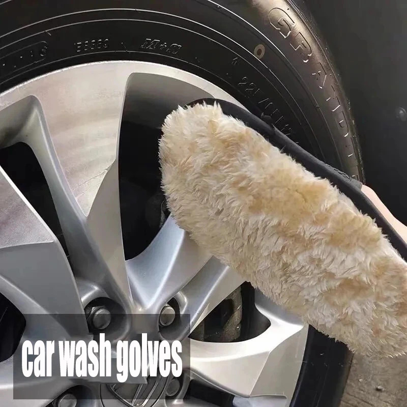 1/10Pcs Car Cleaning Sponge Glove Car Polishing Washing Mitt Gloves