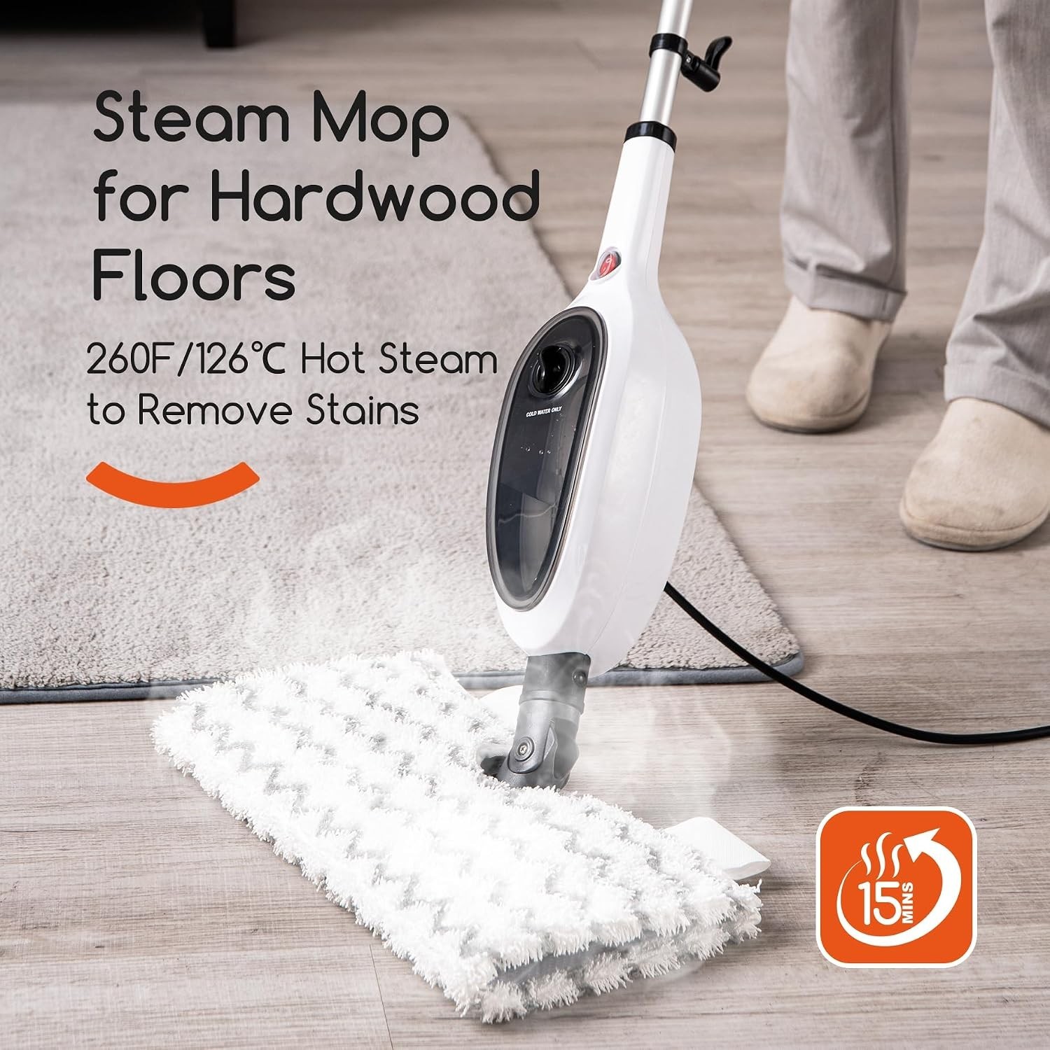 Steam Mop Pad, Good Steam Permeability,Durable/Soft/Good Adsorption,Floor Ste…