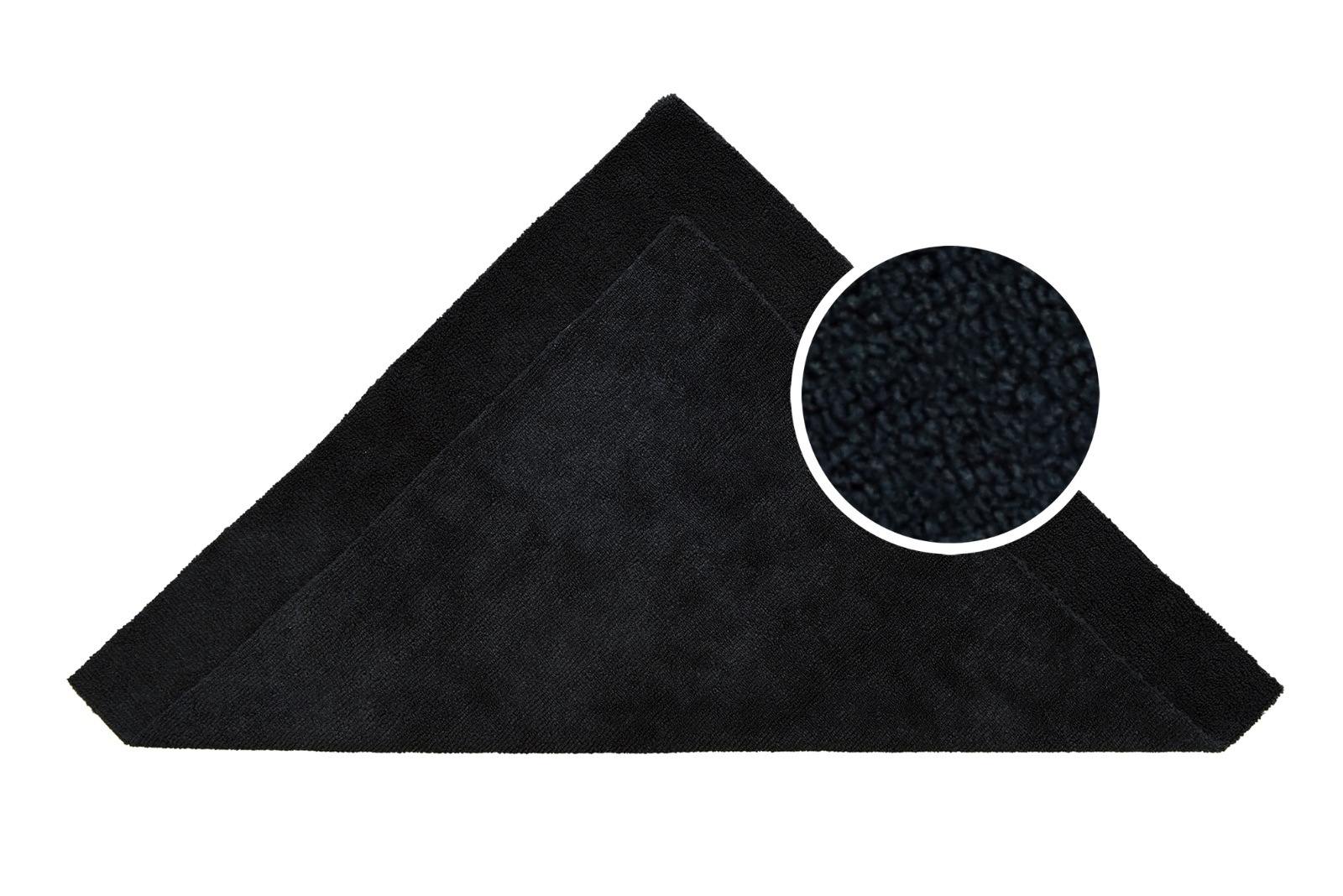 5 Pcs Microfiber Towel Edgeless Scratch Free Cleaning Clothes 16″x16″ Black