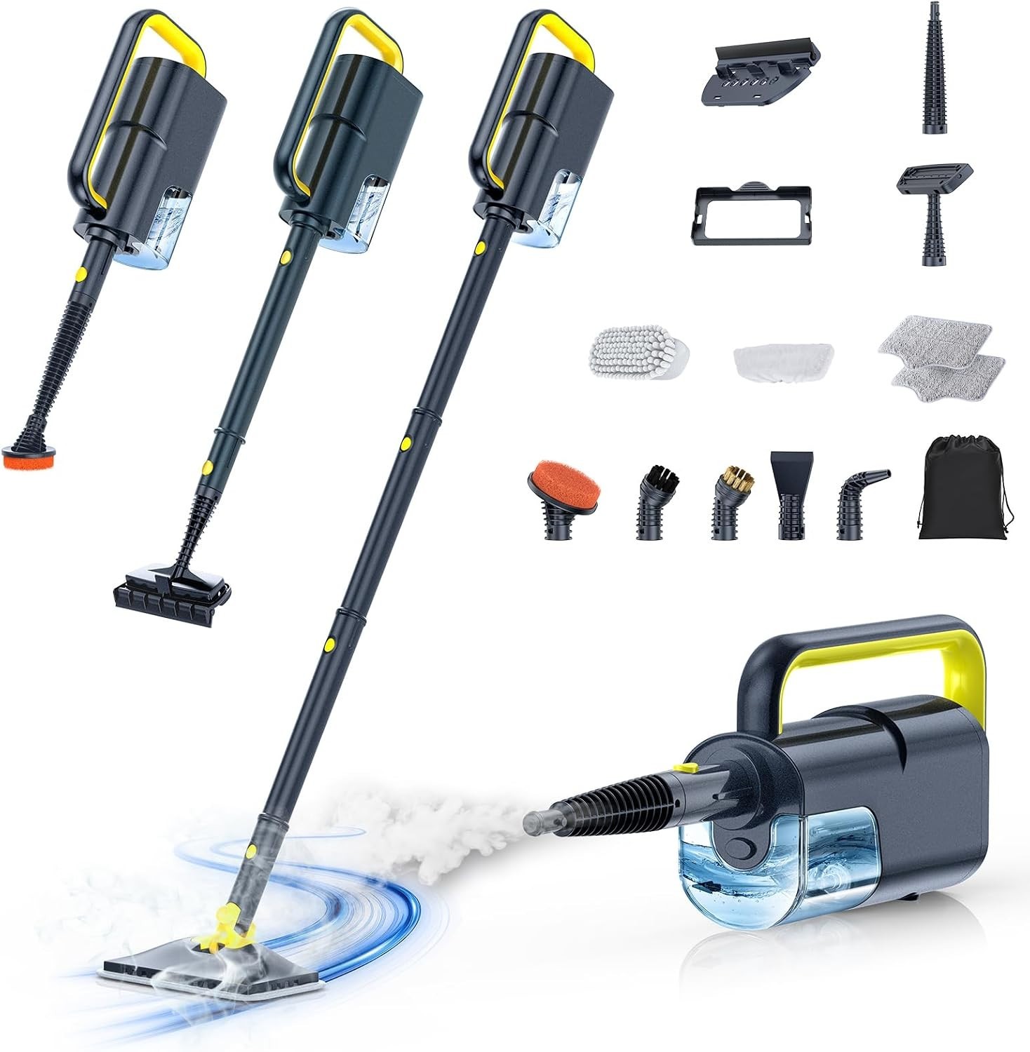 Transform Your Cleaning Routine with 10-in-1 Steam Mop & Handheld Steamer