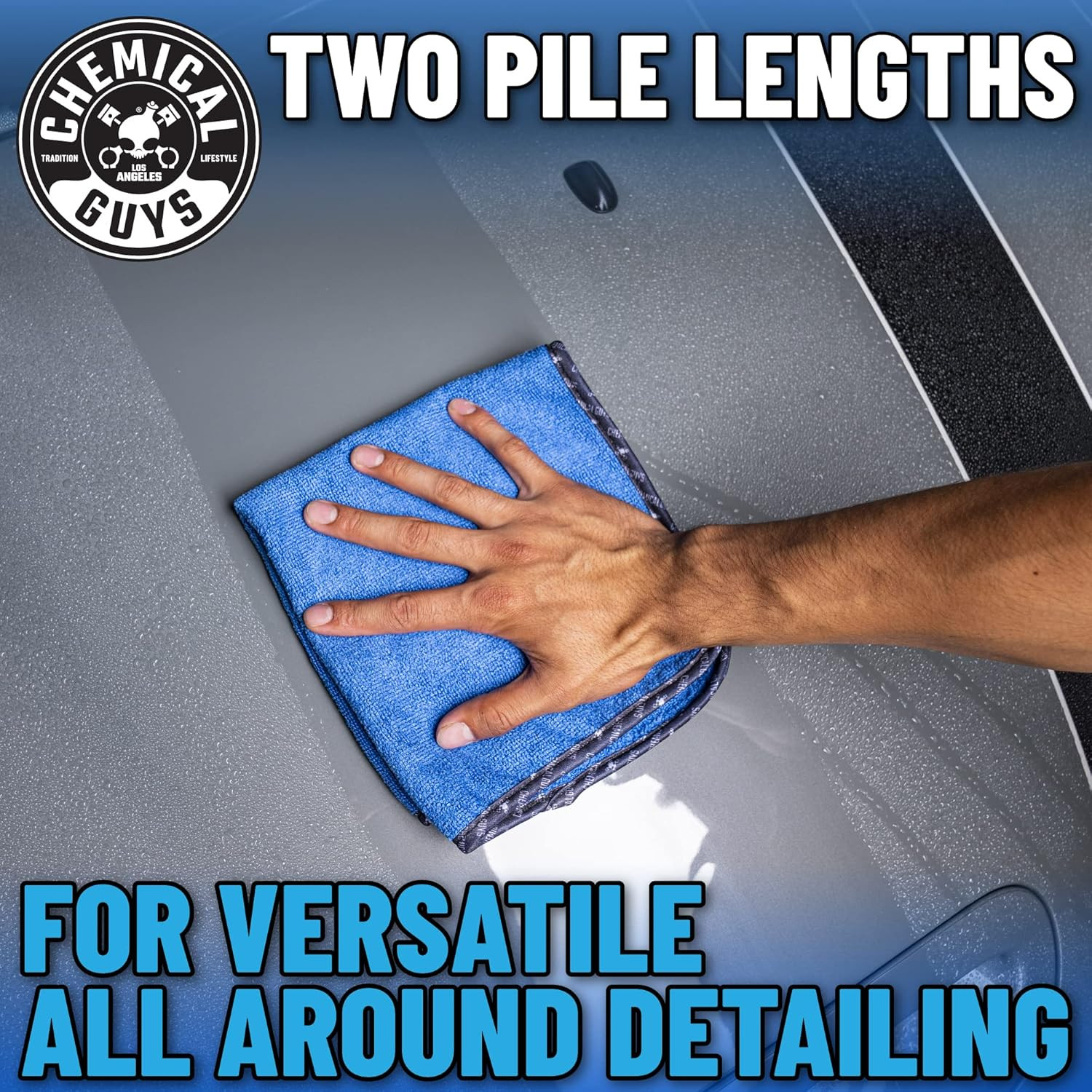 Professional Grade Premium Microfiber Towels for Cars, Blue, 16″ X 16″, Ultra-So
