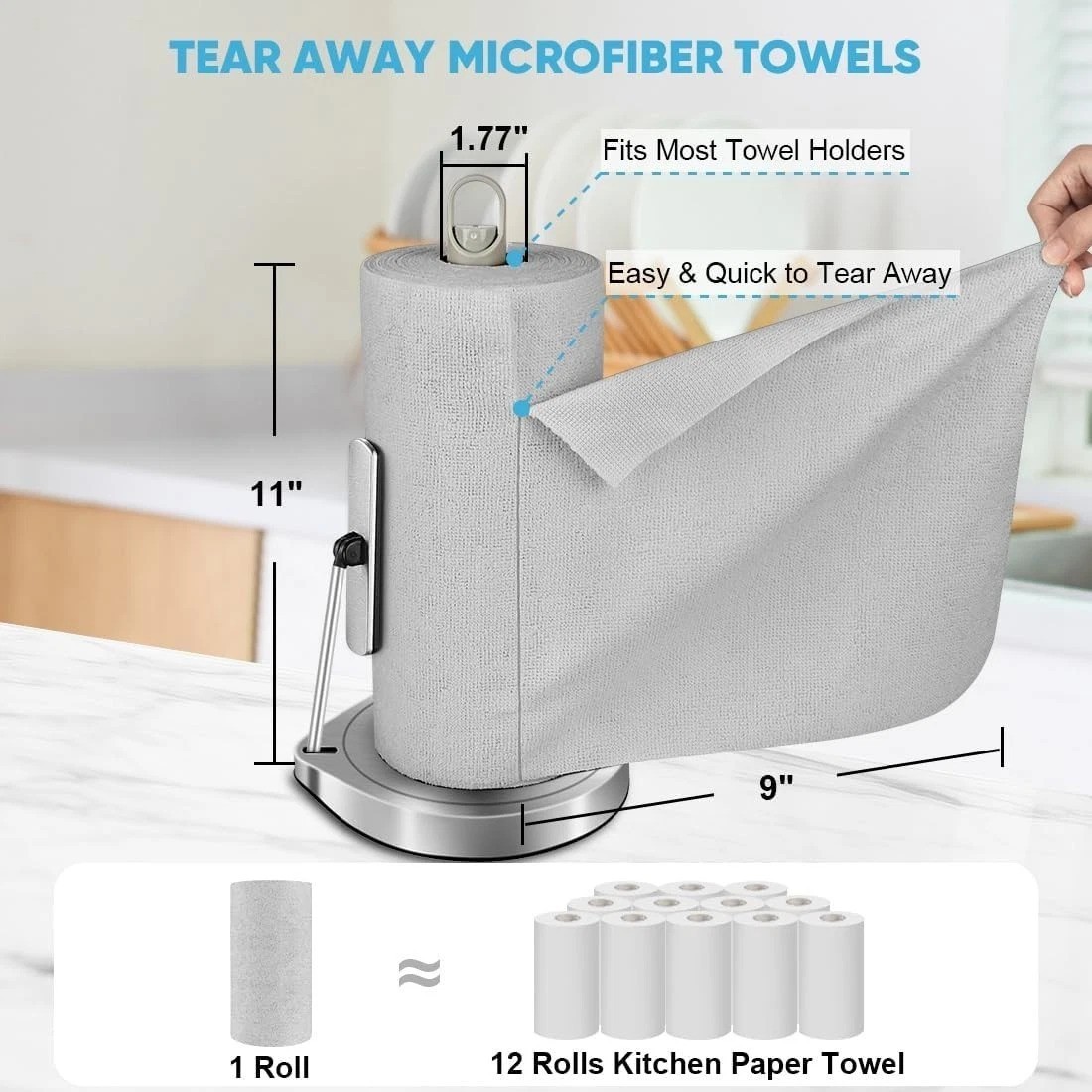 Soft Lint-Free Microfiber Towels (330 Sheets) for Cars & Household Cleaning