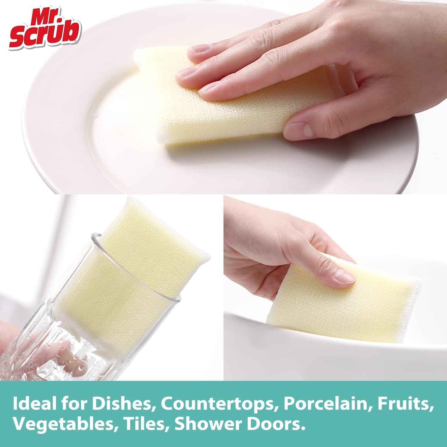 All-Purpose Sponges, Non Scratch, for Washing and Cleaning Dishes, Scrub and…