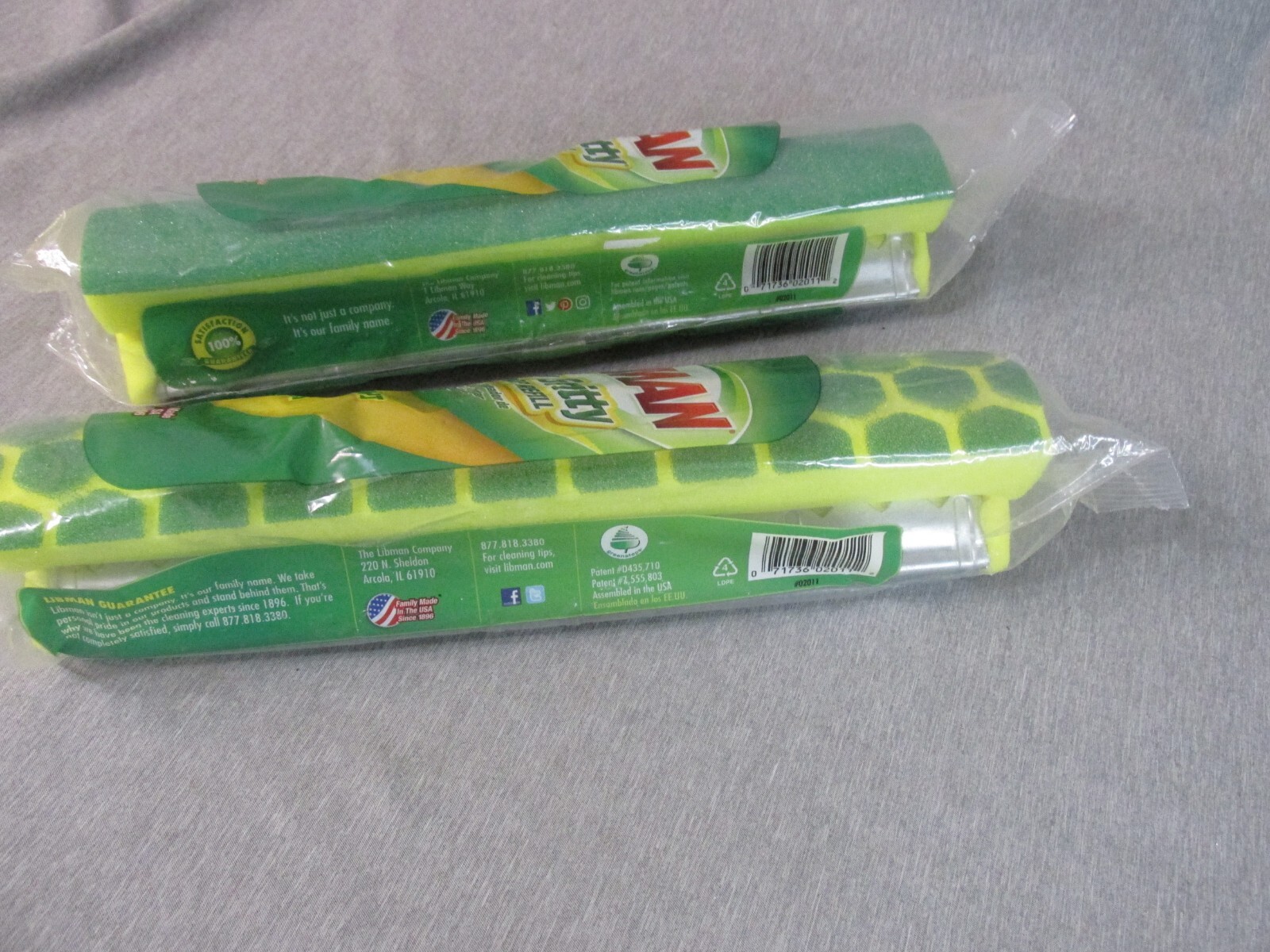 10 Libman Nitty Gritty 10 In. Sponges Roller Mop Refills #02011 New Sealed