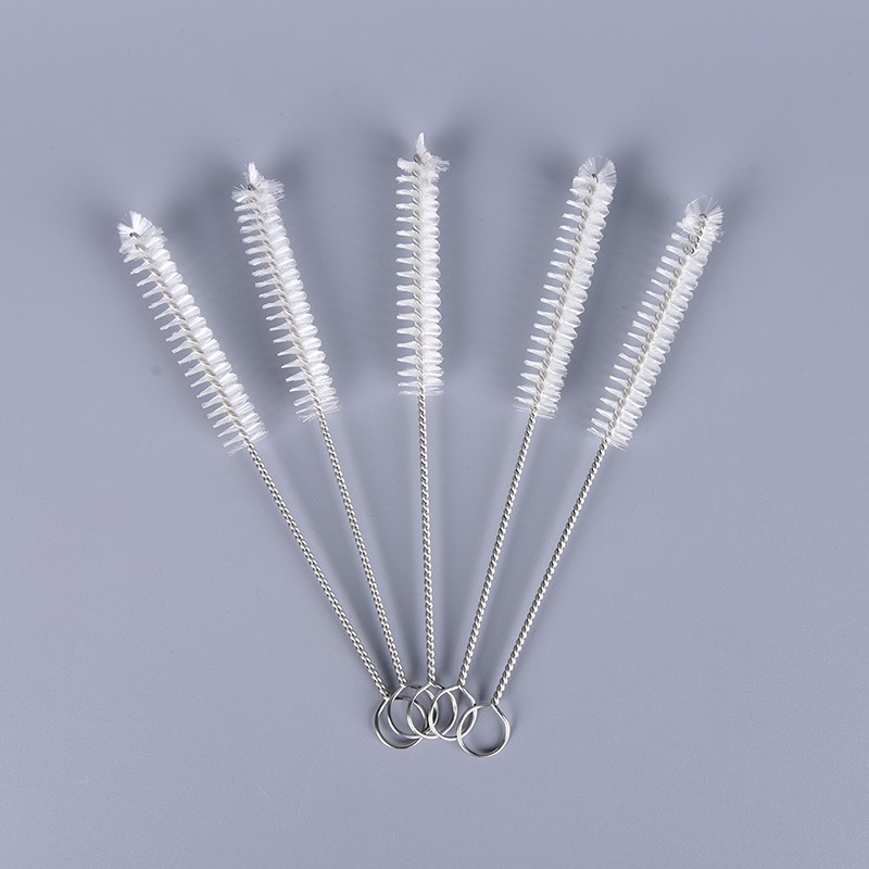 5X Nylon Straw Brush Cleaner Bottle Tube Pipe Small Long Cleaning Brush