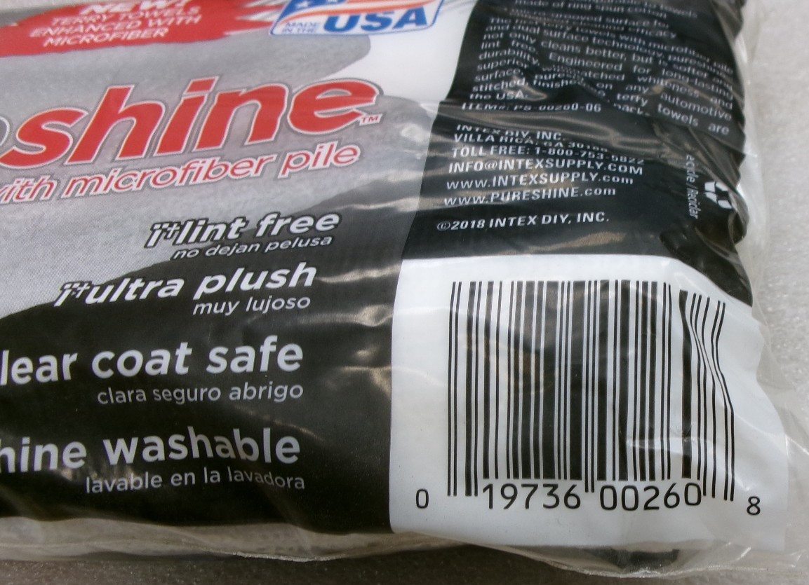 INTEX PURESHINE MICROFIBER TERRY TOWELS 6 PACK 14 x 16″ inches NEW #578A