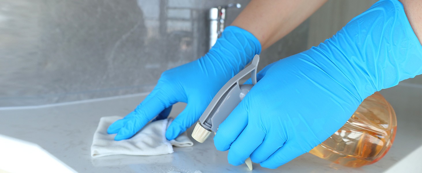 Blue Disposable Nitrile Exam Gloves – 200 PCS/BOX 3.5mil Rubber