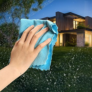 Microfiber Glass Cleaning Cloth-8PK, Magic Cleaning Cloths 12″x12″ | Premium