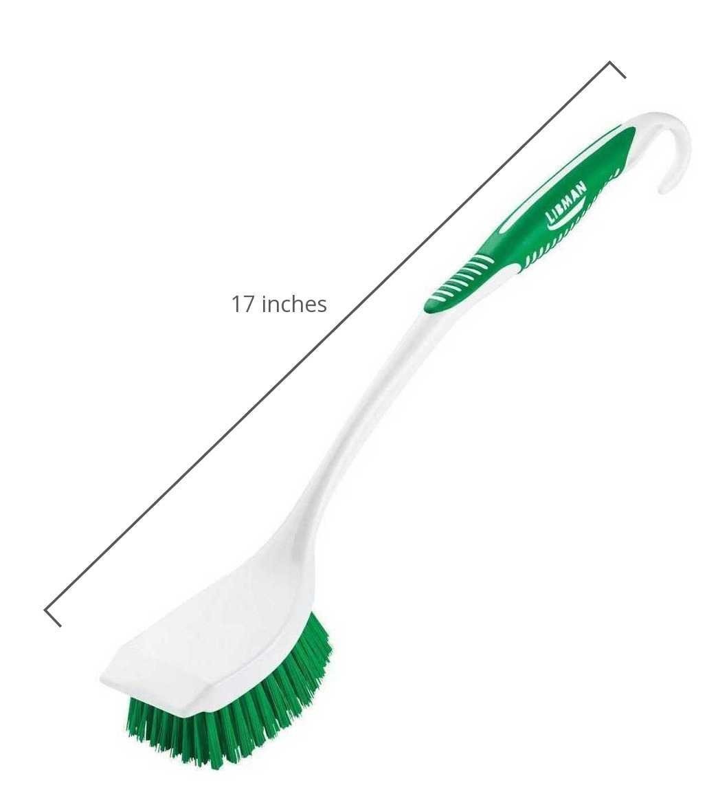 Libman Long Handle Scrub Brush – Item Model Number: Pack of 1, Green, White