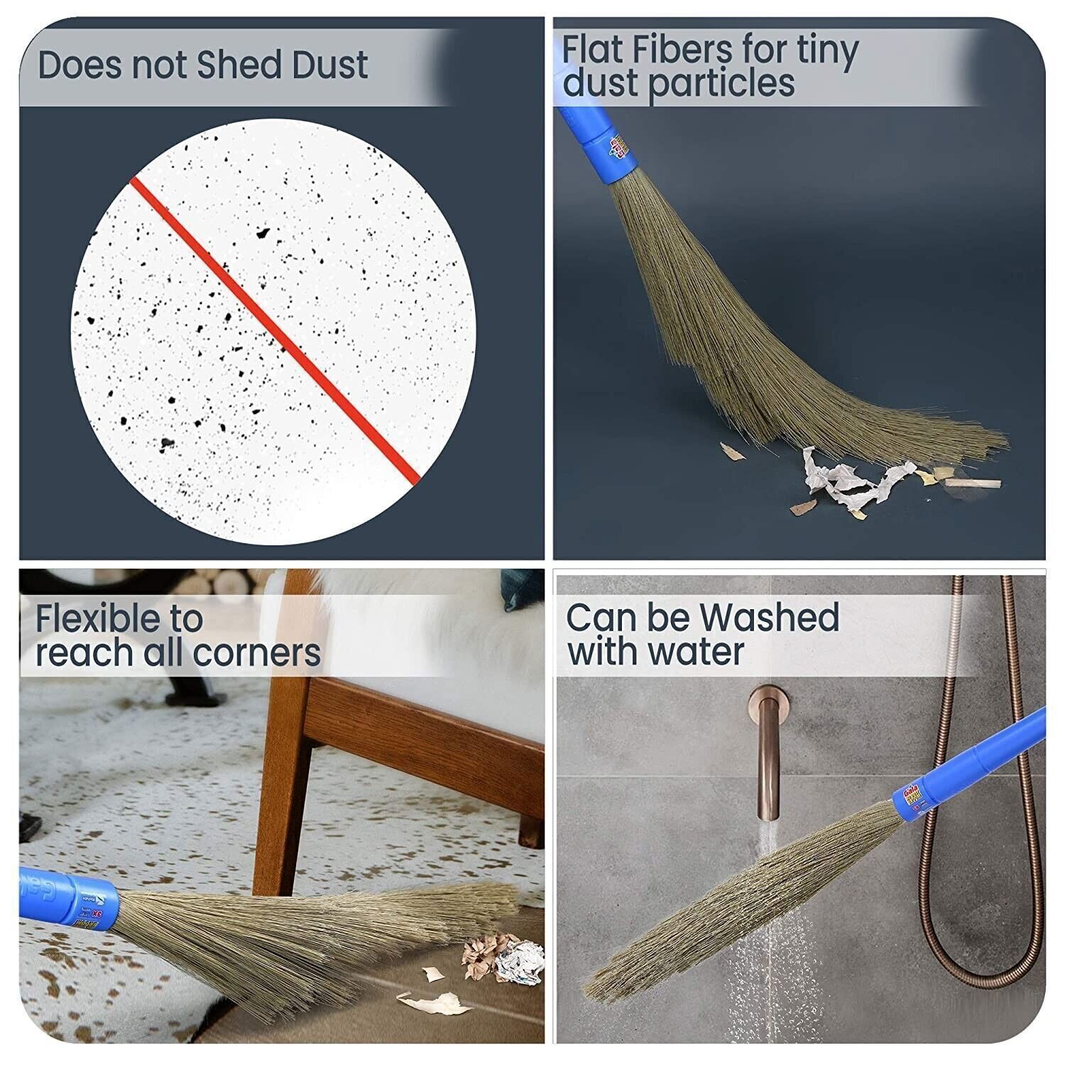 Gala No Dust Broom For Floor Cleaning, broom stick for home floor cleaning, Jhad
