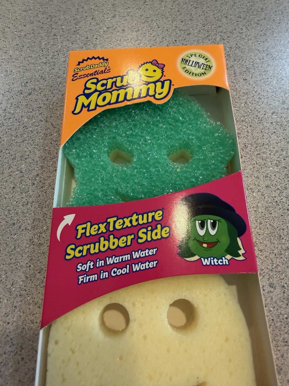 New Scrub Daddy Mommy Special Edition Halloween 3pk Witch Werewolf Ghost 2-Sided