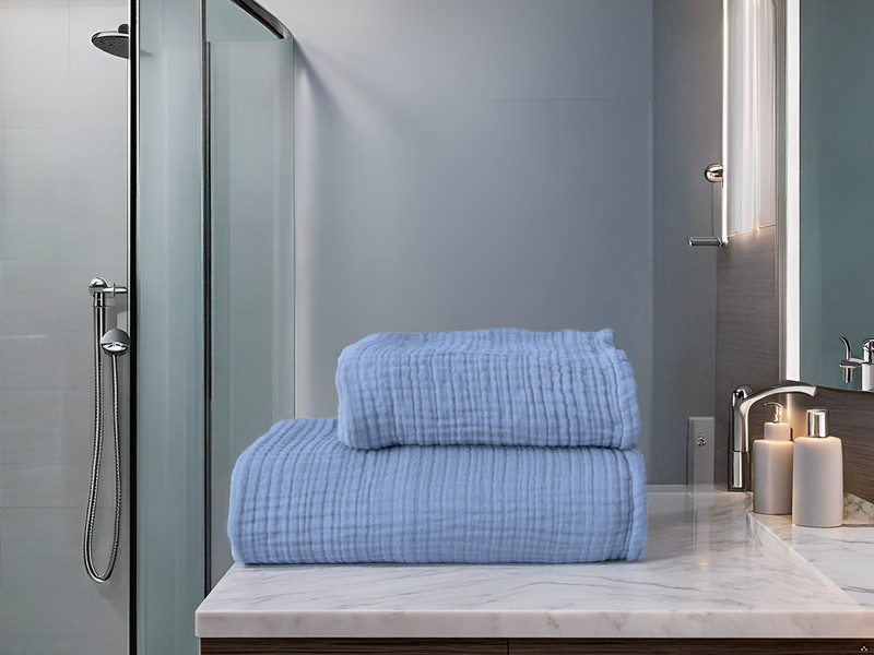 Ultra Soft Muslin Towel Adult Set, 100% Turkish Cotton 4-Layer 2 Pieces Luxury