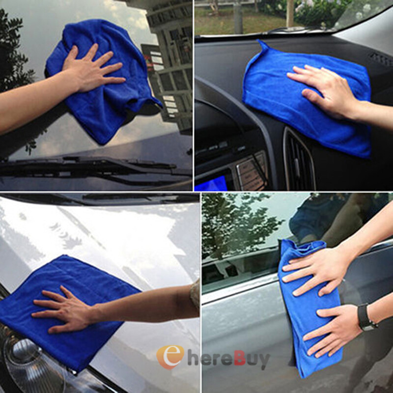 LOT 5~100pcs Car Wash Towel Microfiber Plush Cleaning Drying Car Care Soft Cloth