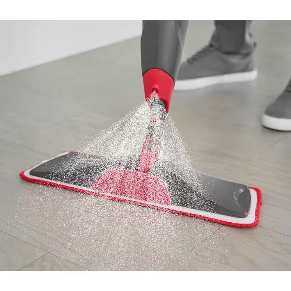17 In. Microfiber Spray Mop Floor Cleaning Kit with 3 Microfiber Pads and 1 Refi