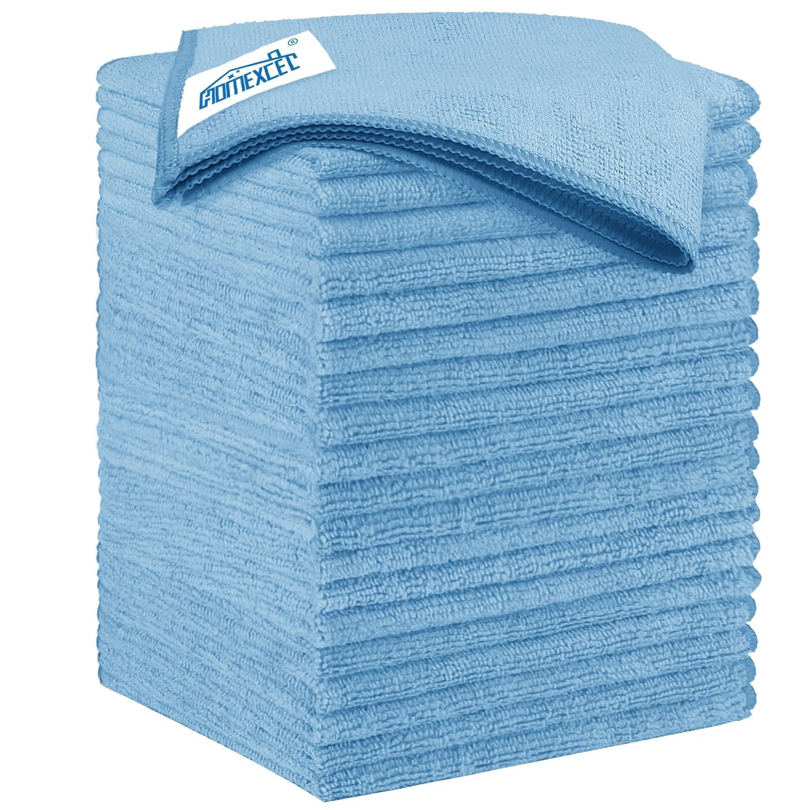 HOMEXCEL Microfiber Cleaning Cloth 12 Pack – Ultra Absorbent Towels