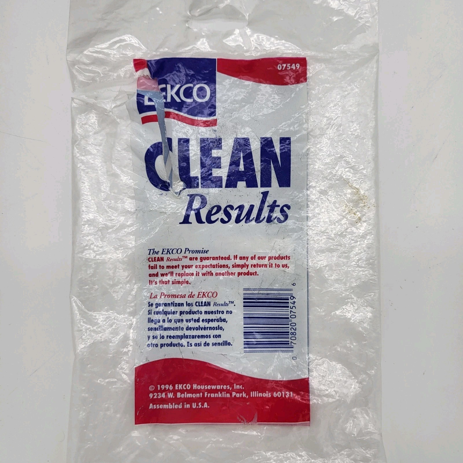 Ekco Clean Results Mighty Mop Refill 07549 Terry Cloth Mop Head For Item 07548