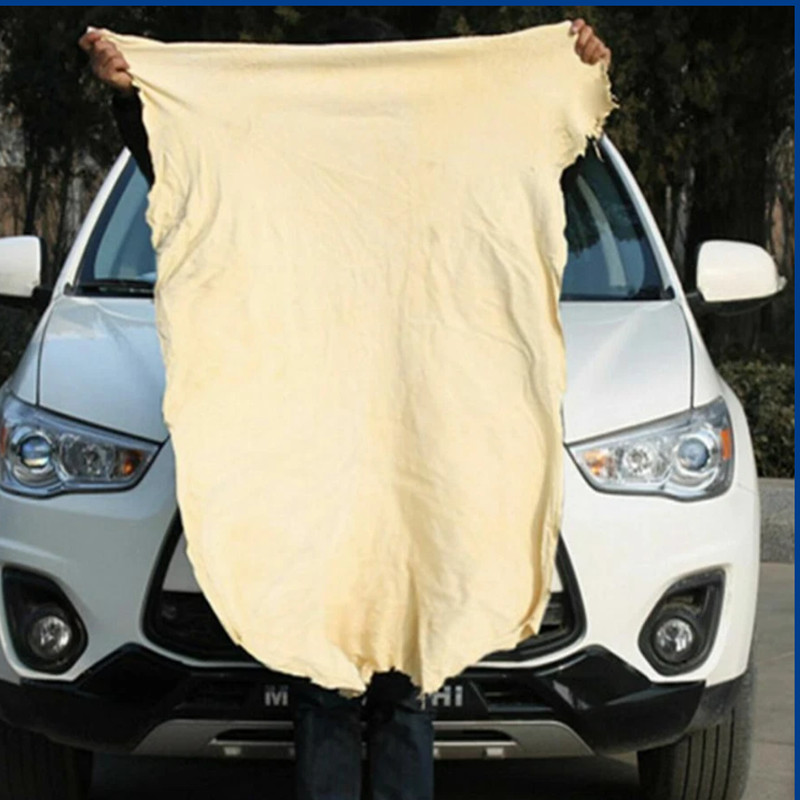 Car Cleaning Cloth Washing Absorbent Drying Shammy Towel Natural Chamois Leather