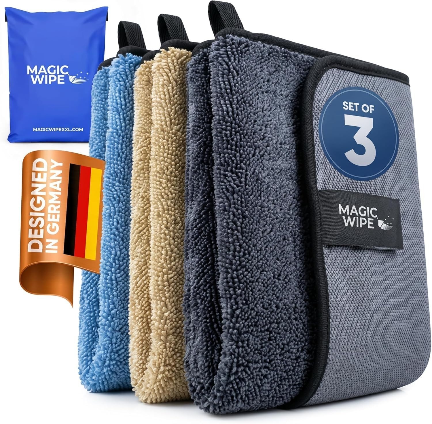 Magicwipe Bathroom Drying Cloth XL – Microfiber, Streak-Free, 2 Pack