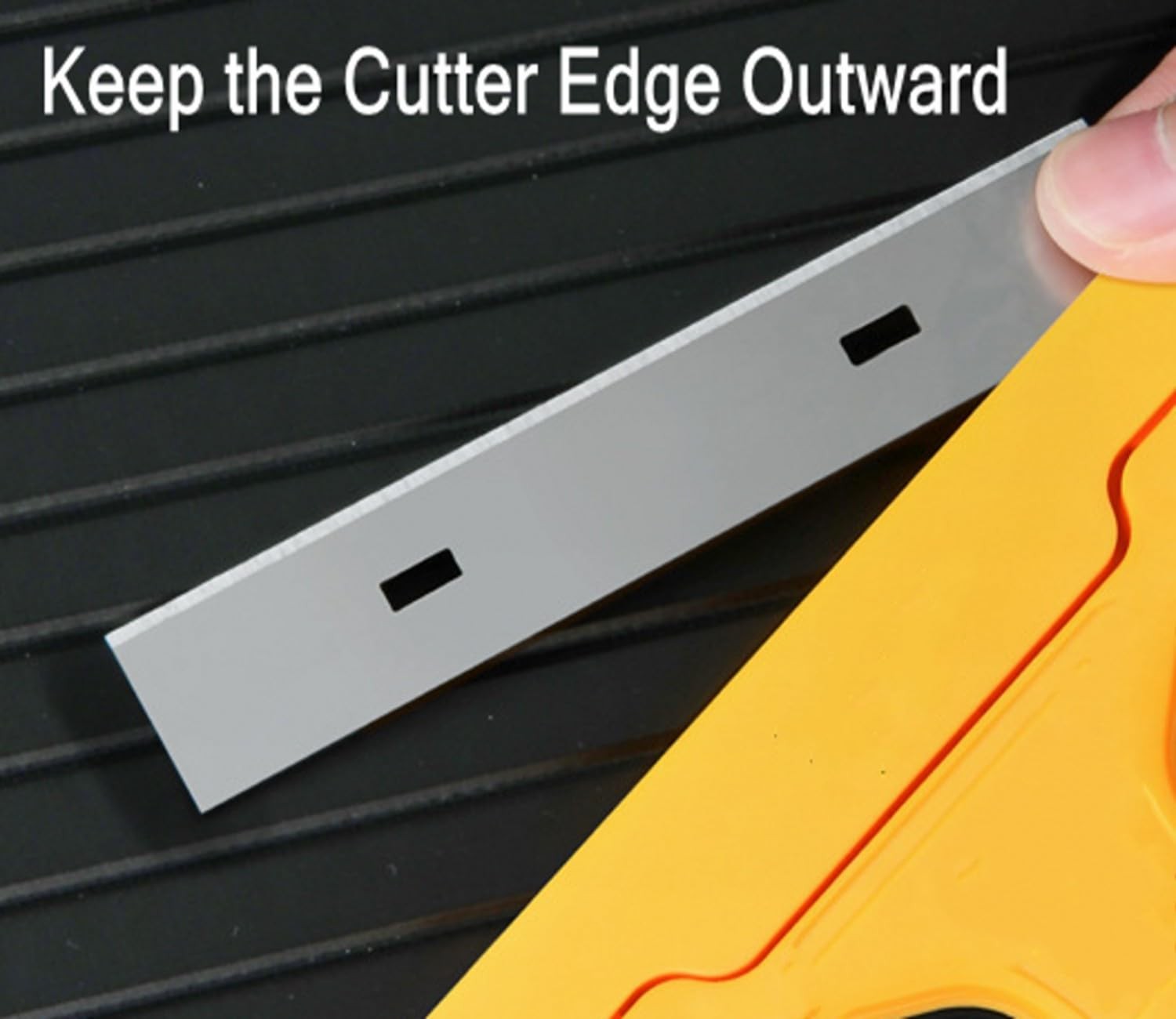 2pack Razor Blade Scraper, Industry Glass Window Heavy Duty Yellow