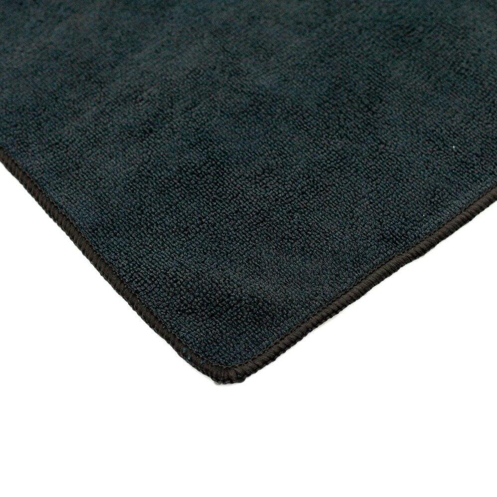 The Rag Company 51414-TERRY-BLK 14×14 All-Purpose Microfiber Towel BLACK 12 PACK