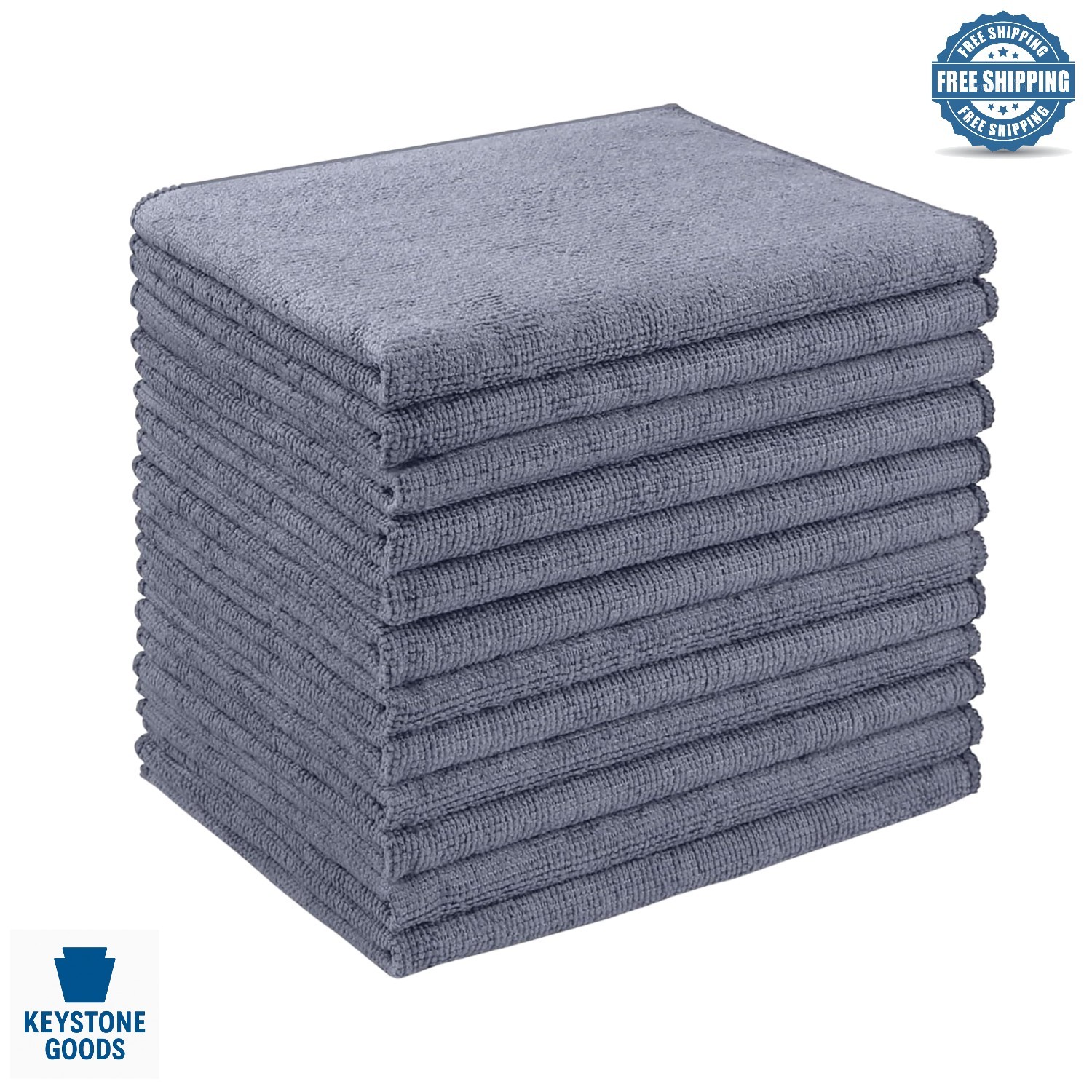 12 Pack Microfiber Cleaning Towels – Lint-Free, Absorbent, Multi-Use for Car…