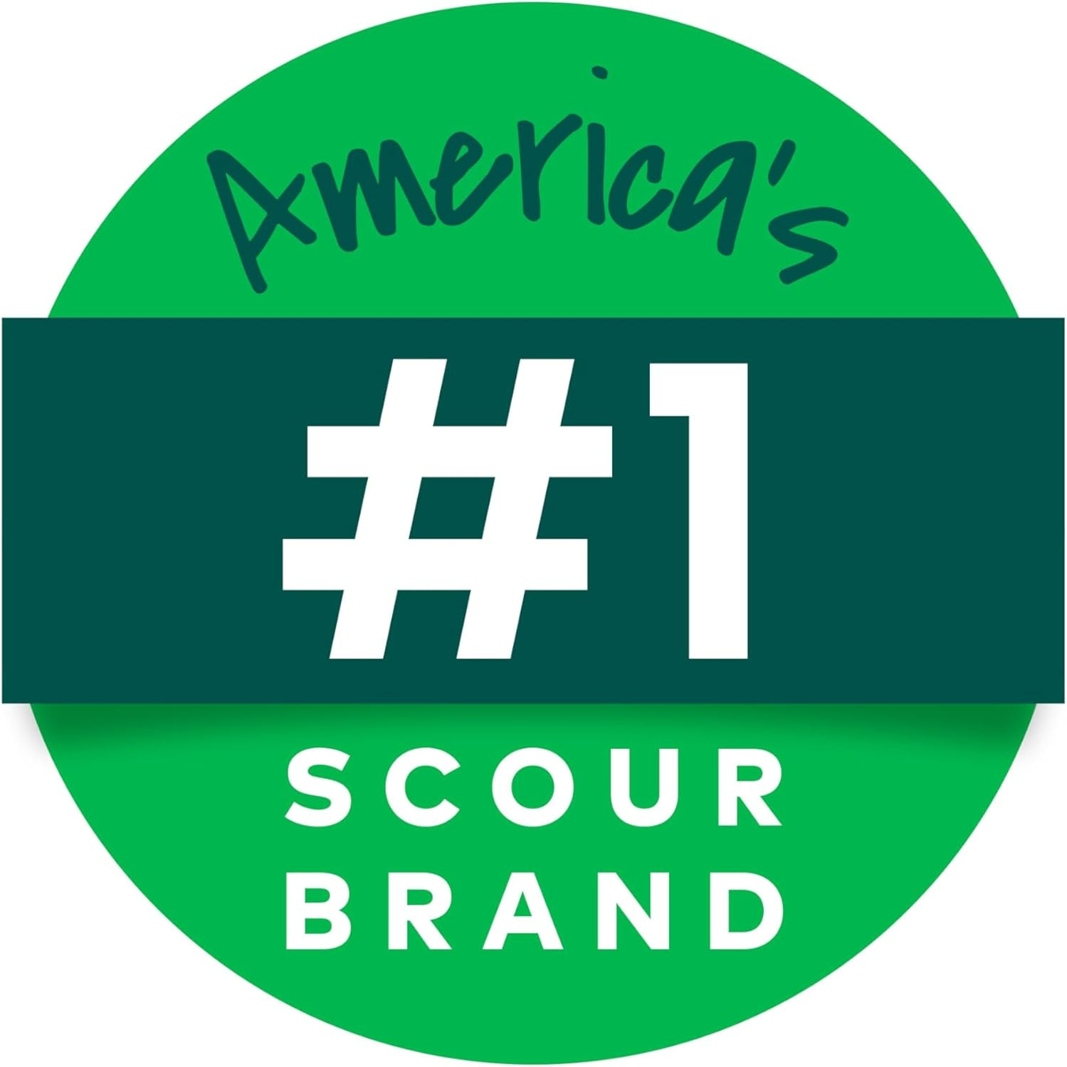 Scotch-Brite Stainless Steel Scrubbers, Scouring Pads for Cleaning Tough Baked-O