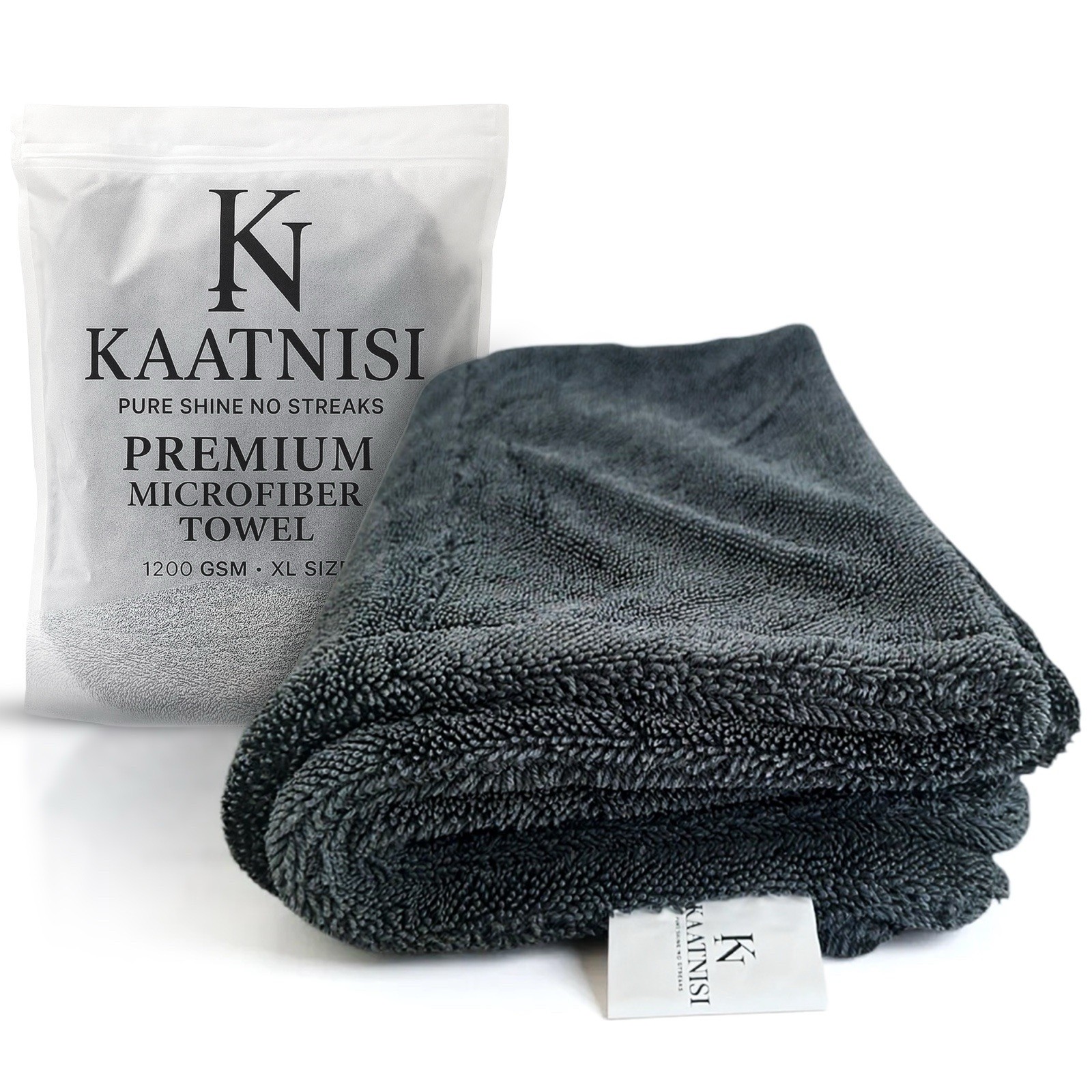 KAATNISI Premium Microfiber Car Drying Towel – 20″ x 30″ -Ultra Absorbent