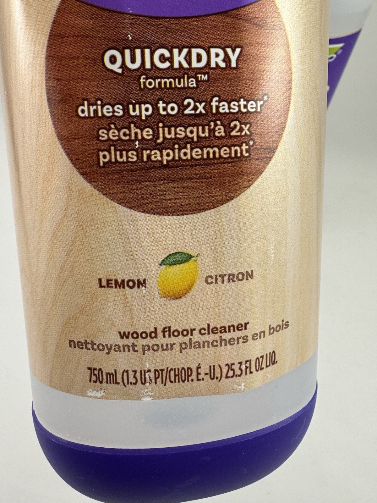 Lot 2 Lemon Swiffer Power Mop Wood Quickdry Floor Cleaner 25.3 oz. each