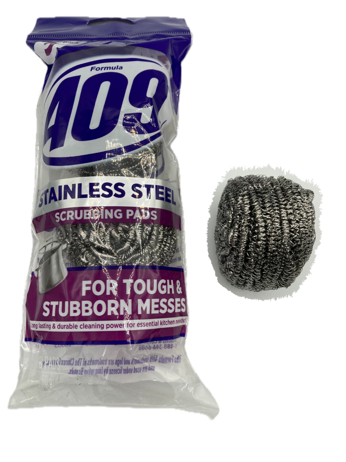 409 Stainless Steel Scrubbing Pads 3pk (1 Pack of 3 each)
