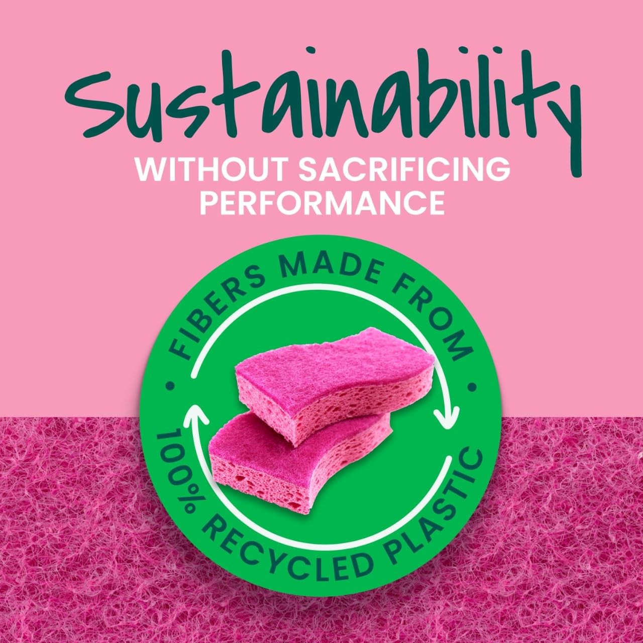 ScotchBrite ocelo NonScratch Foam Scrubber, 16 Count