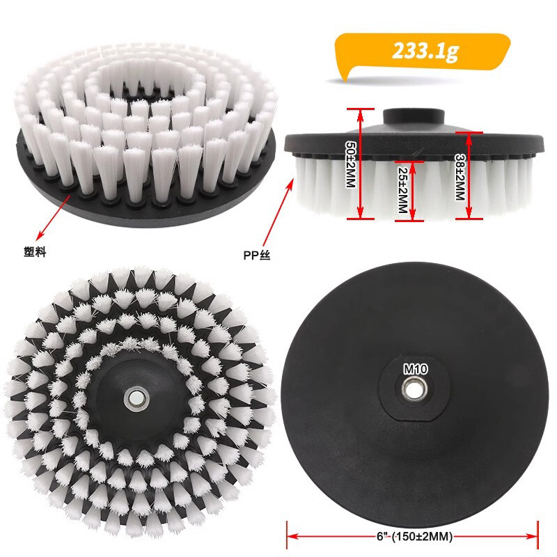 6″ Inch Angle Grinder Cleaning Brush 150mm M10 Electric Drill Power Scrubber