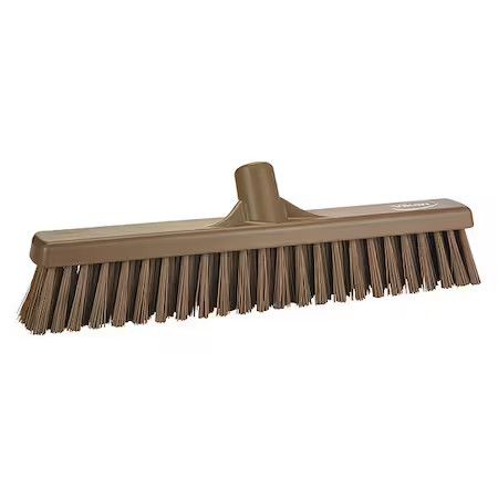 Vikan 317466 16 In Sweep Face Broom Head, Synthetic, Brown